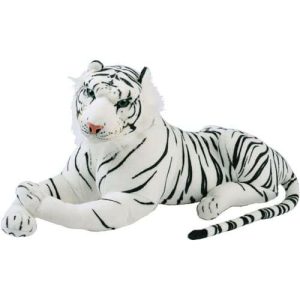 Plush Jumbo Realistic White Tigers  |   Stuffed Animals